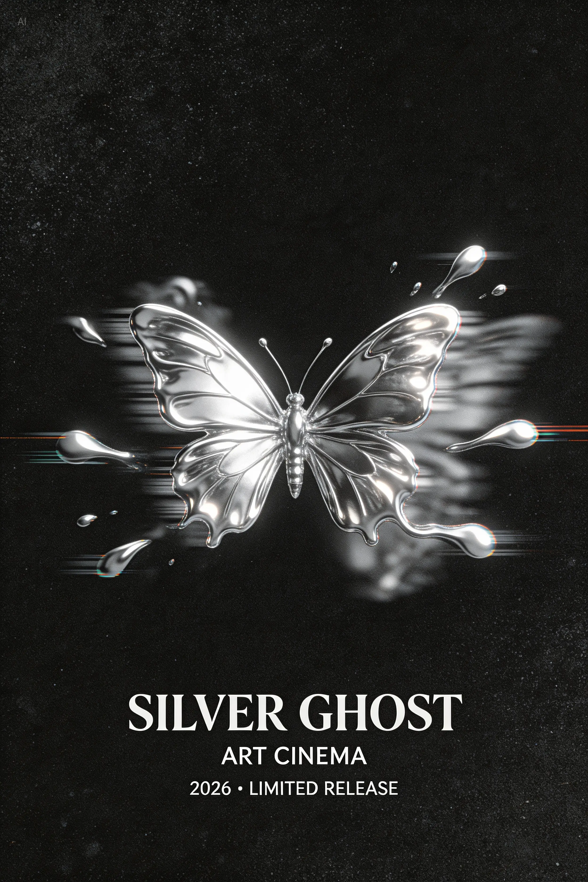 Official Seedream 5.0 Lite liquid-metal poster design